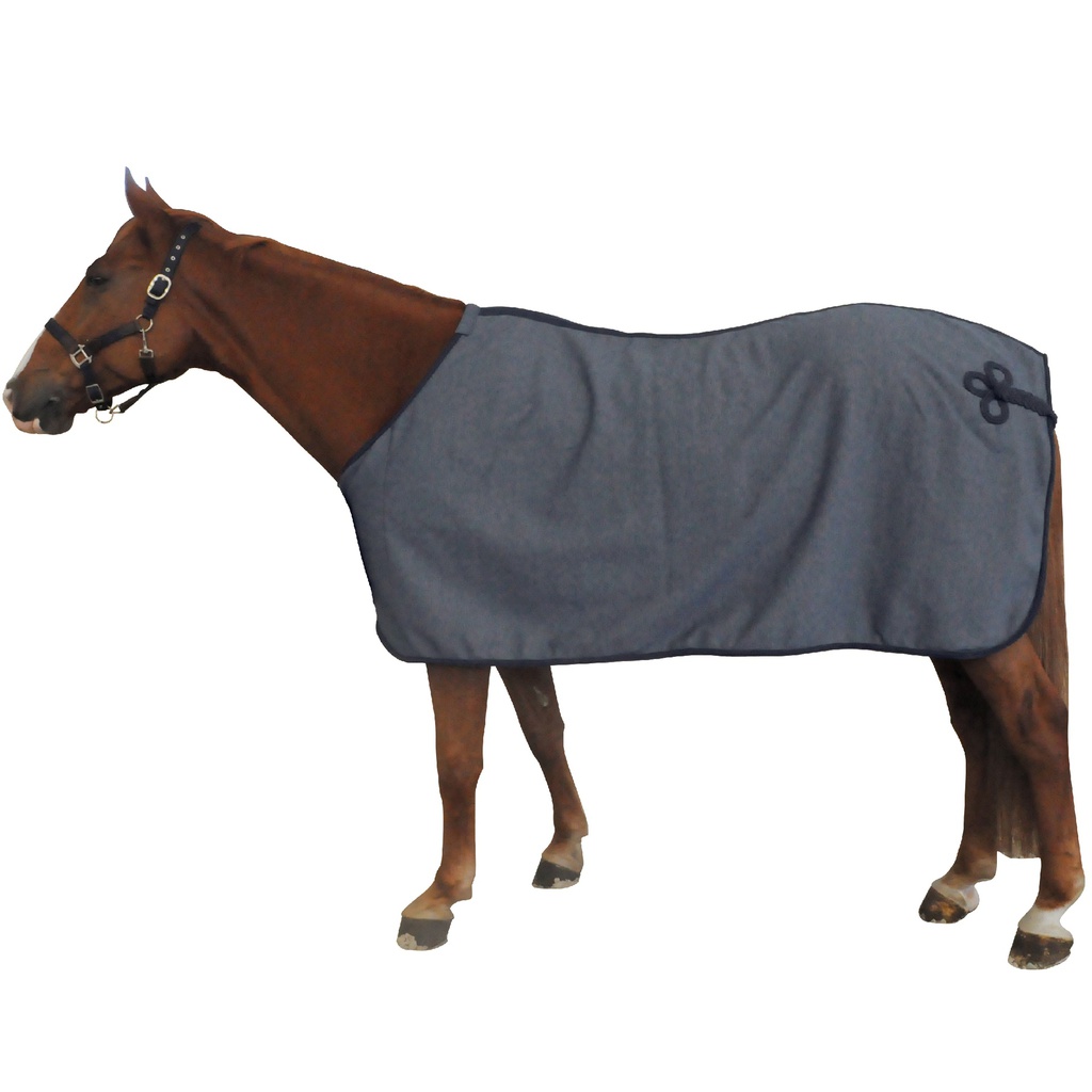 Manta polar Canter com Brandebourg Azul