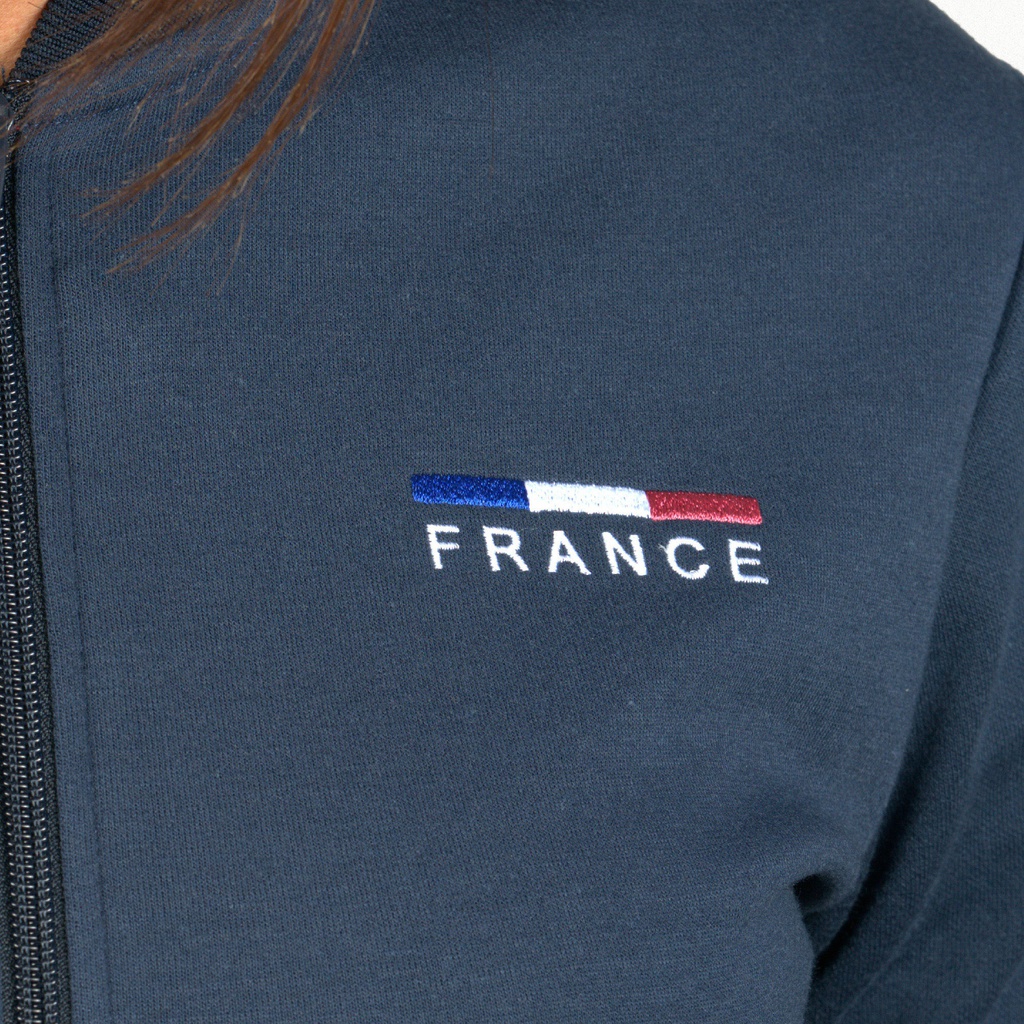 Sweat com zipper France Mulher
