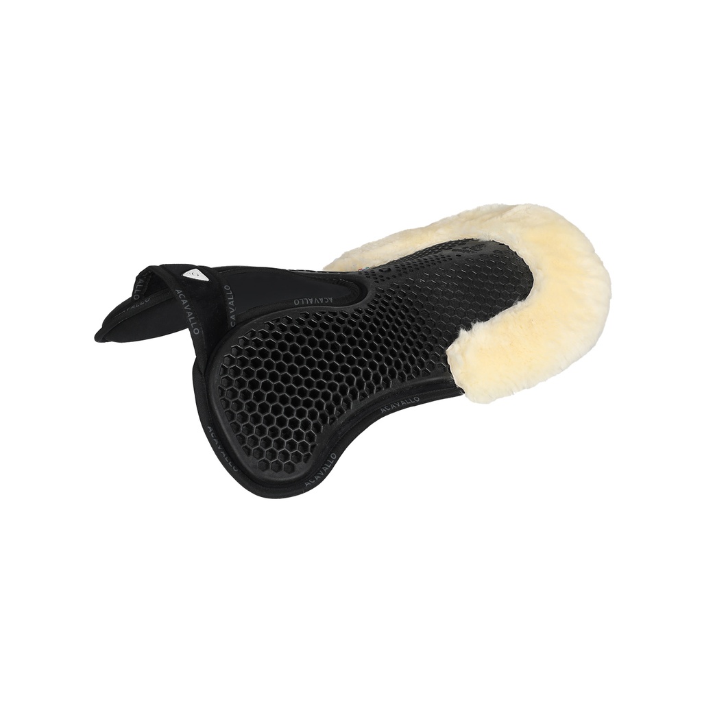 Protector Acavallo withers free hexagonal gel pad with front riser, memory foam and back com pelo