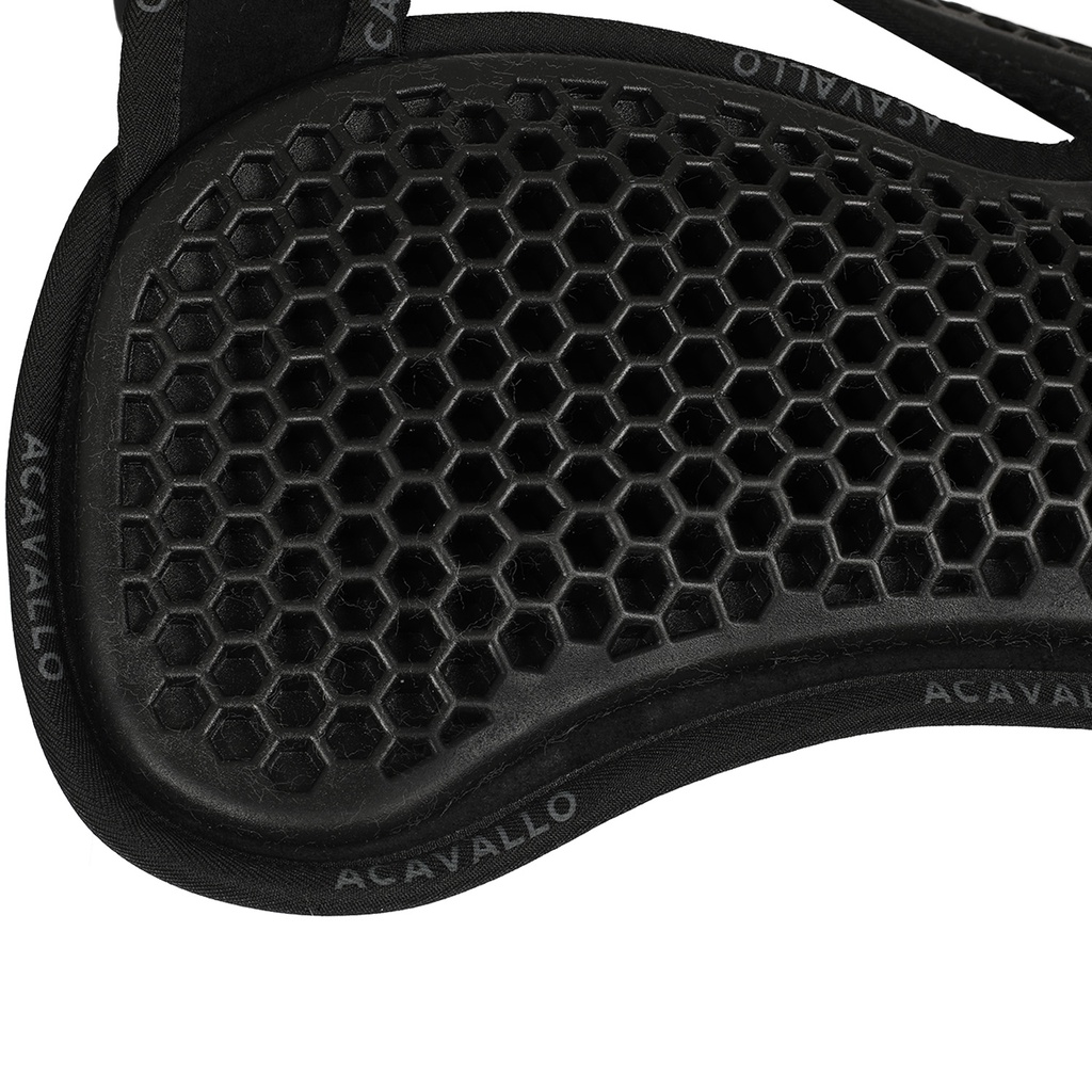 Protector Acavallo withers free hexagonal gel pad with front riser, memory foam and back com pelo