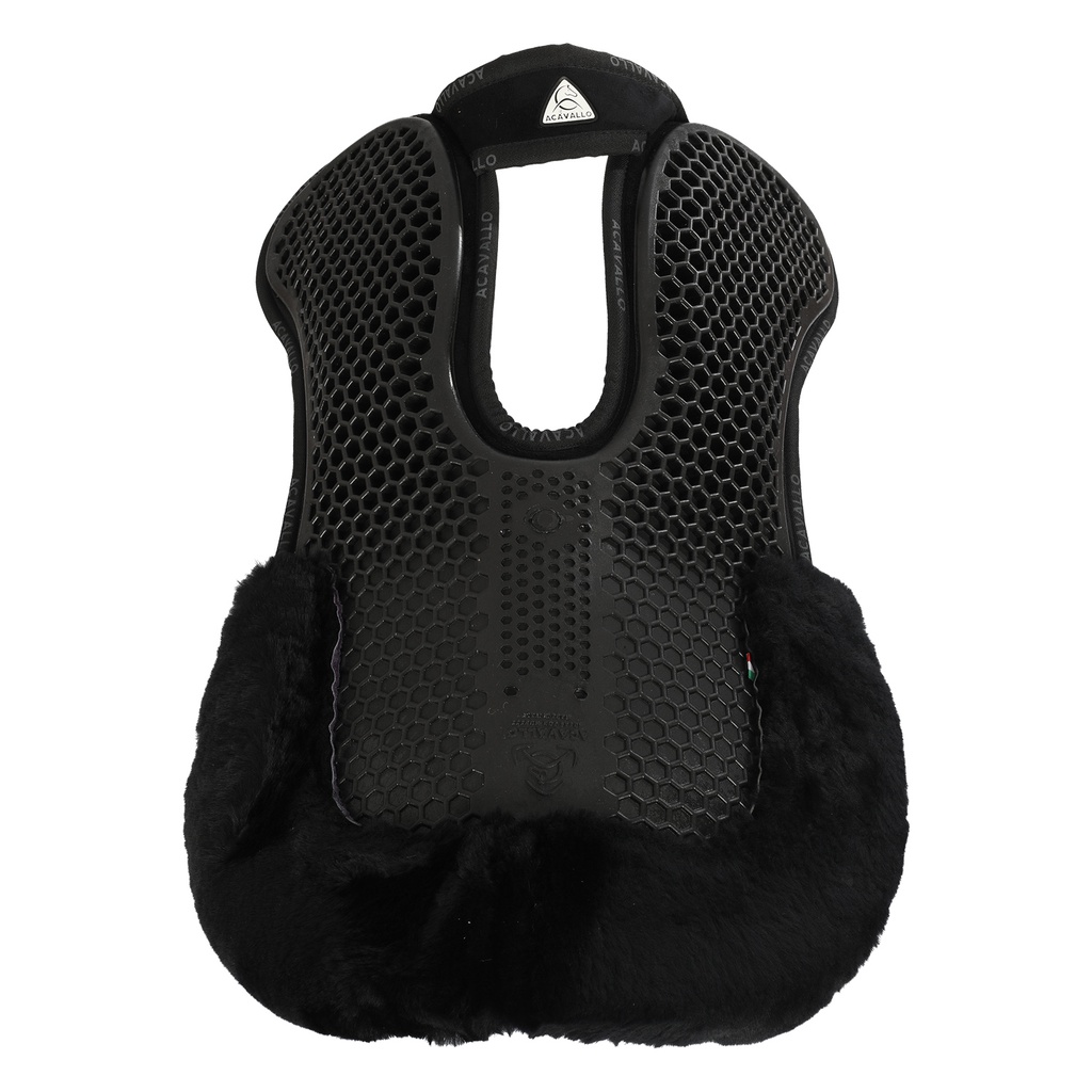 Protector Acavallo withers free hexagonal gel pad with front riser, memory foam and back com pelo
