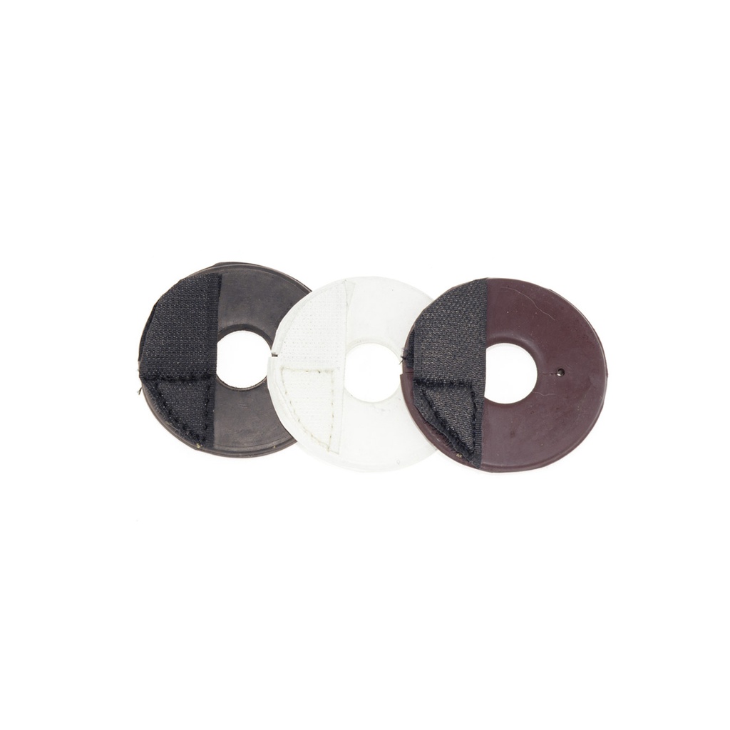 Bolachas para ponéi de borracha natural com velcro