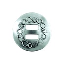 Concho chain design frosted