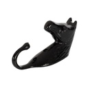 Suporte preto em forma de cabeça de cavalo