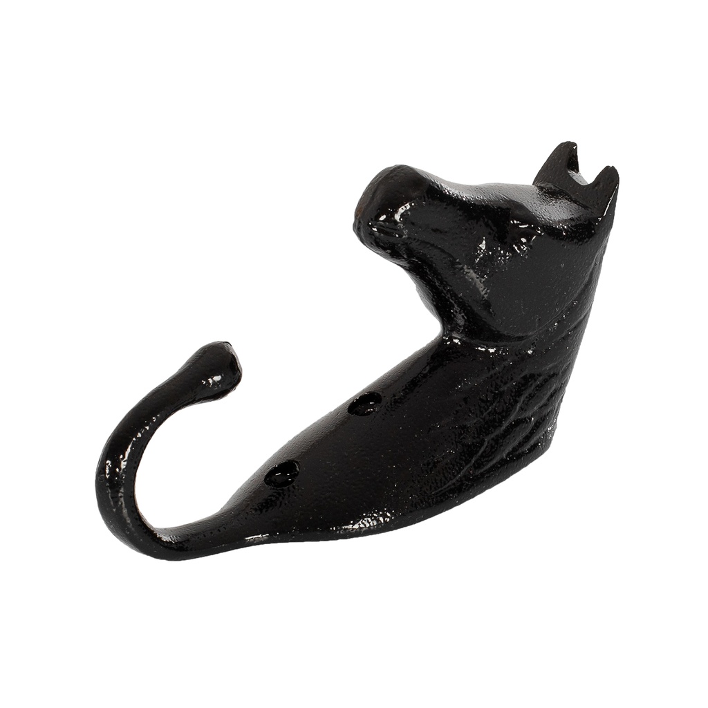 Suporte preto em forma de cabeça de cavalo