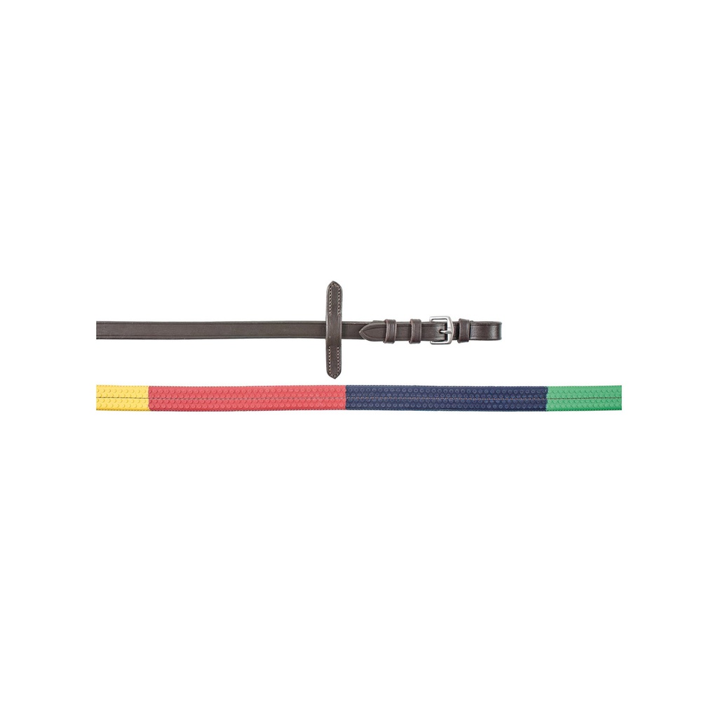 Rédeas de borracha multicolor