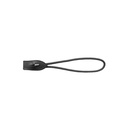 Franqueletes 16 cm nylon preto