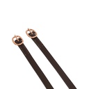 Correias de esporins de couro com fivela ouro rosa