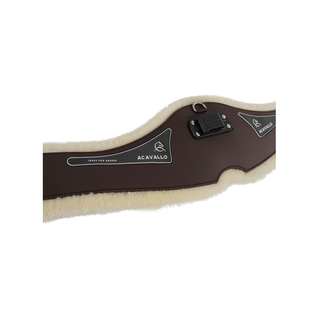 Cilha Acavallo gel & pvc anatómica pelo sintético