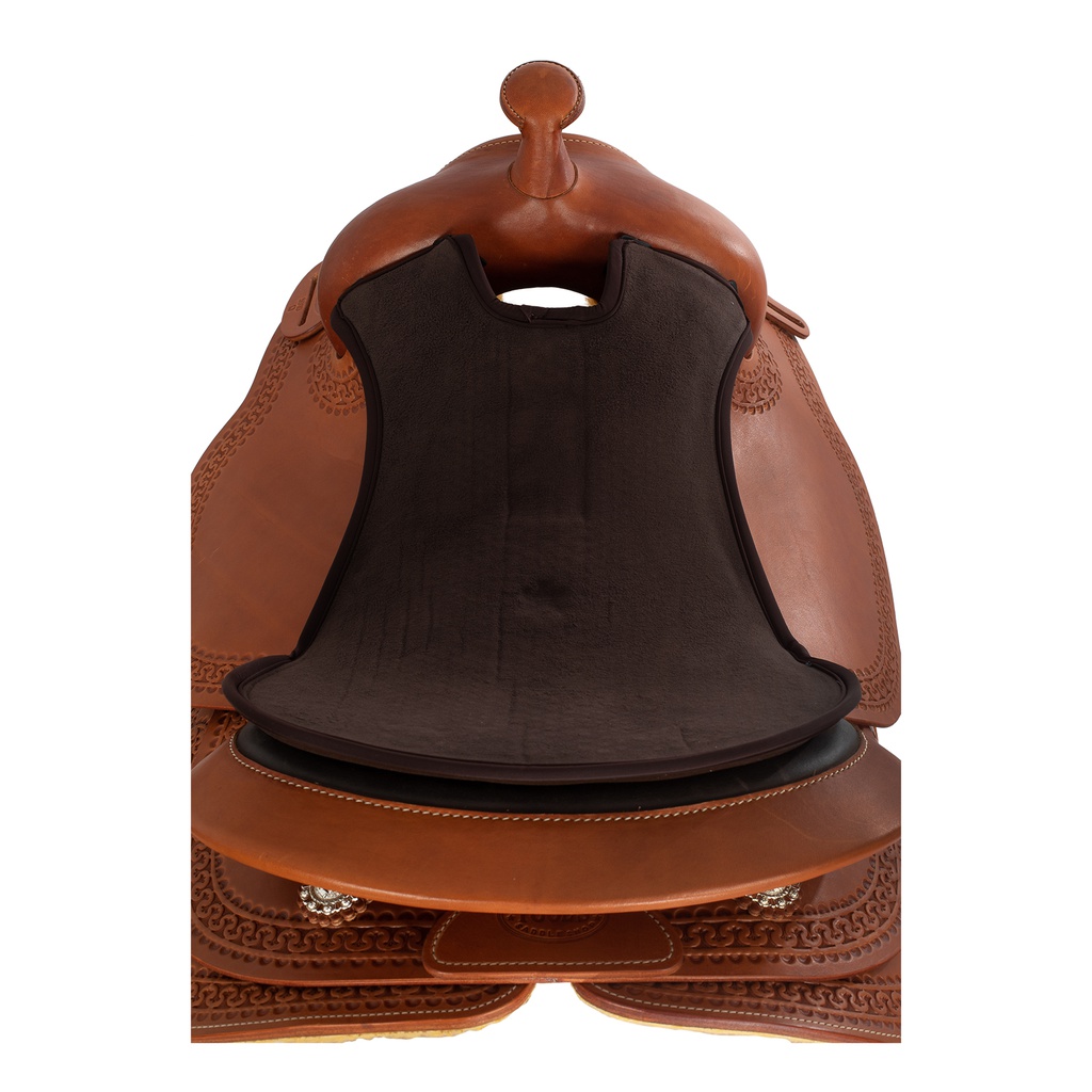 Protector de arreio Acavallo western classic gel 10mm thickness with dri-lex 