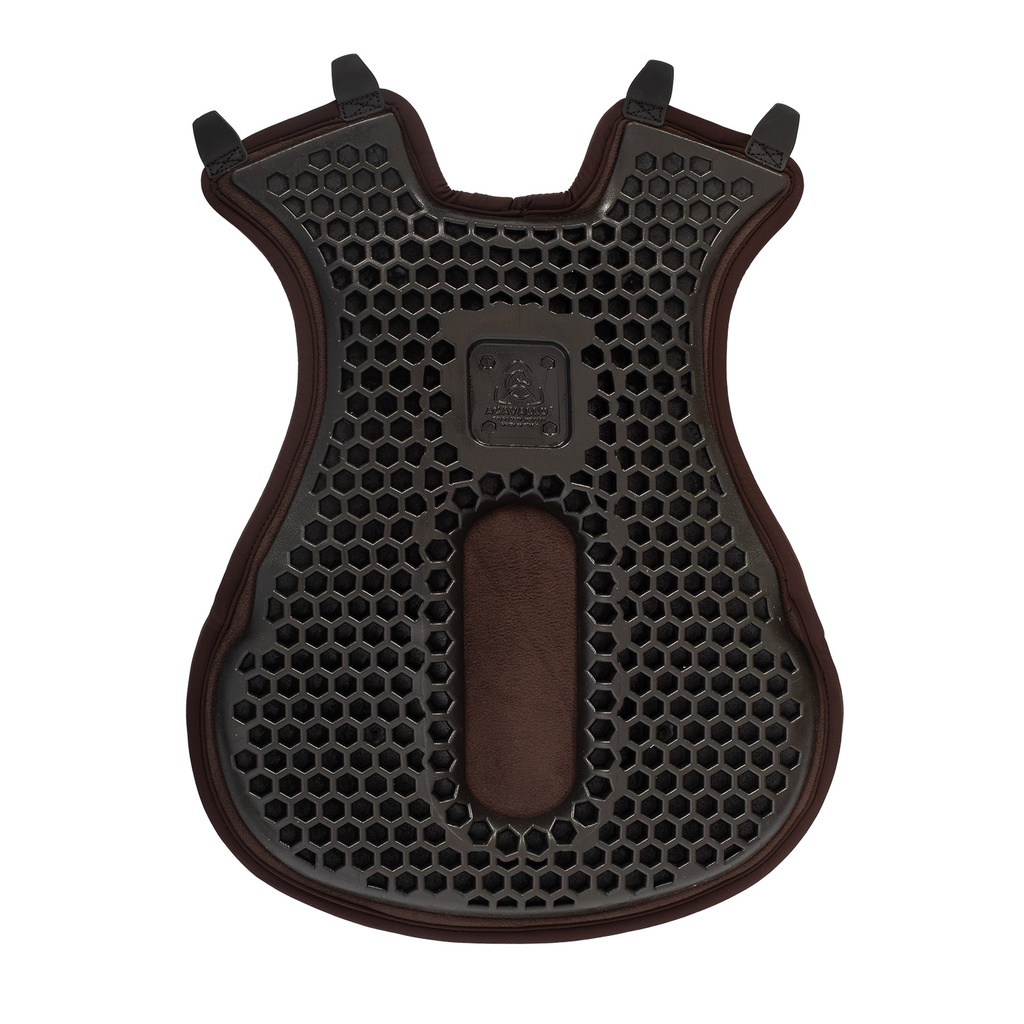 Protector de arreio Acavallo ortho-coccyx western hexagonal gel 20mm thickness with dry-lex 