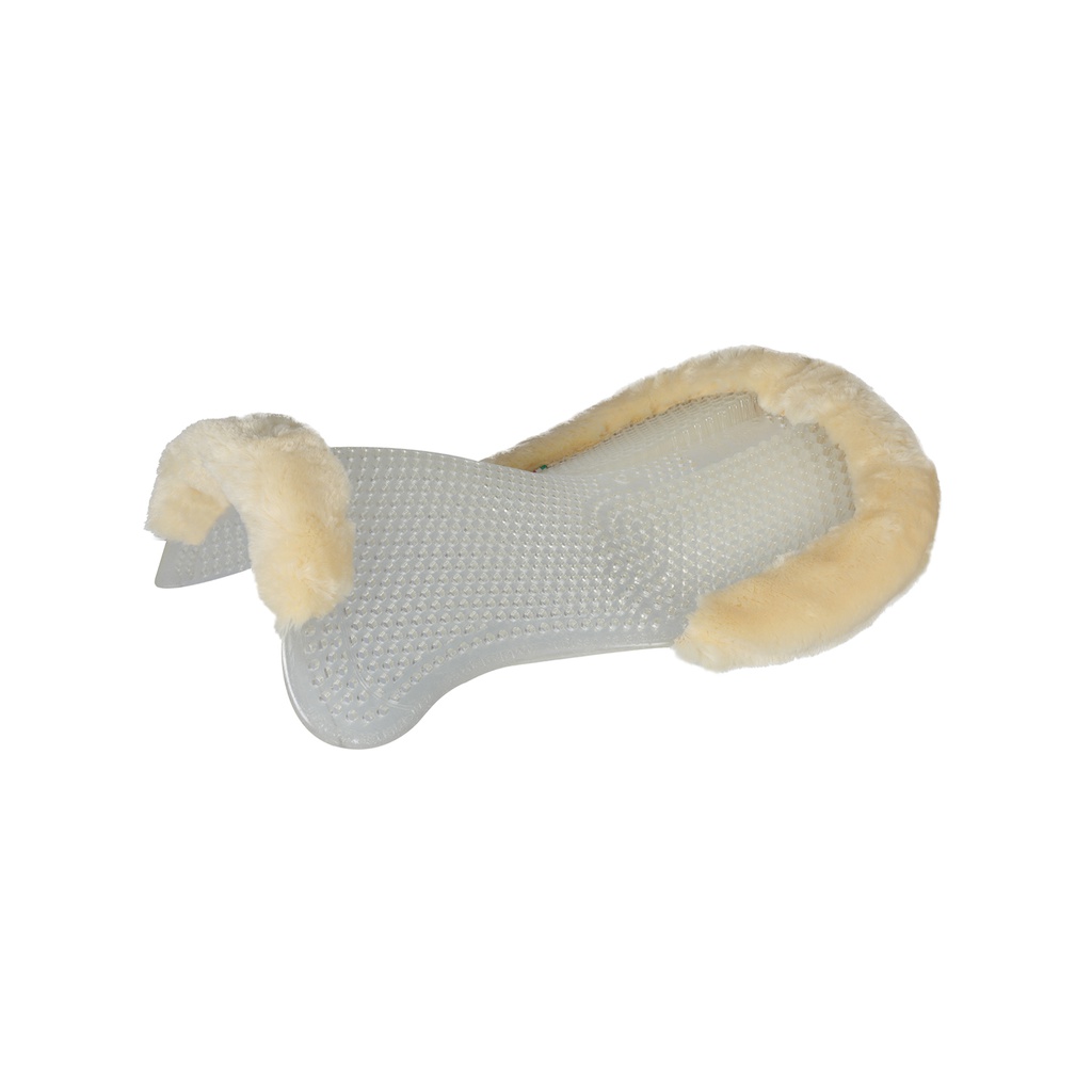 Protector Acavallo classic gel with back riser cut com pelo sintético