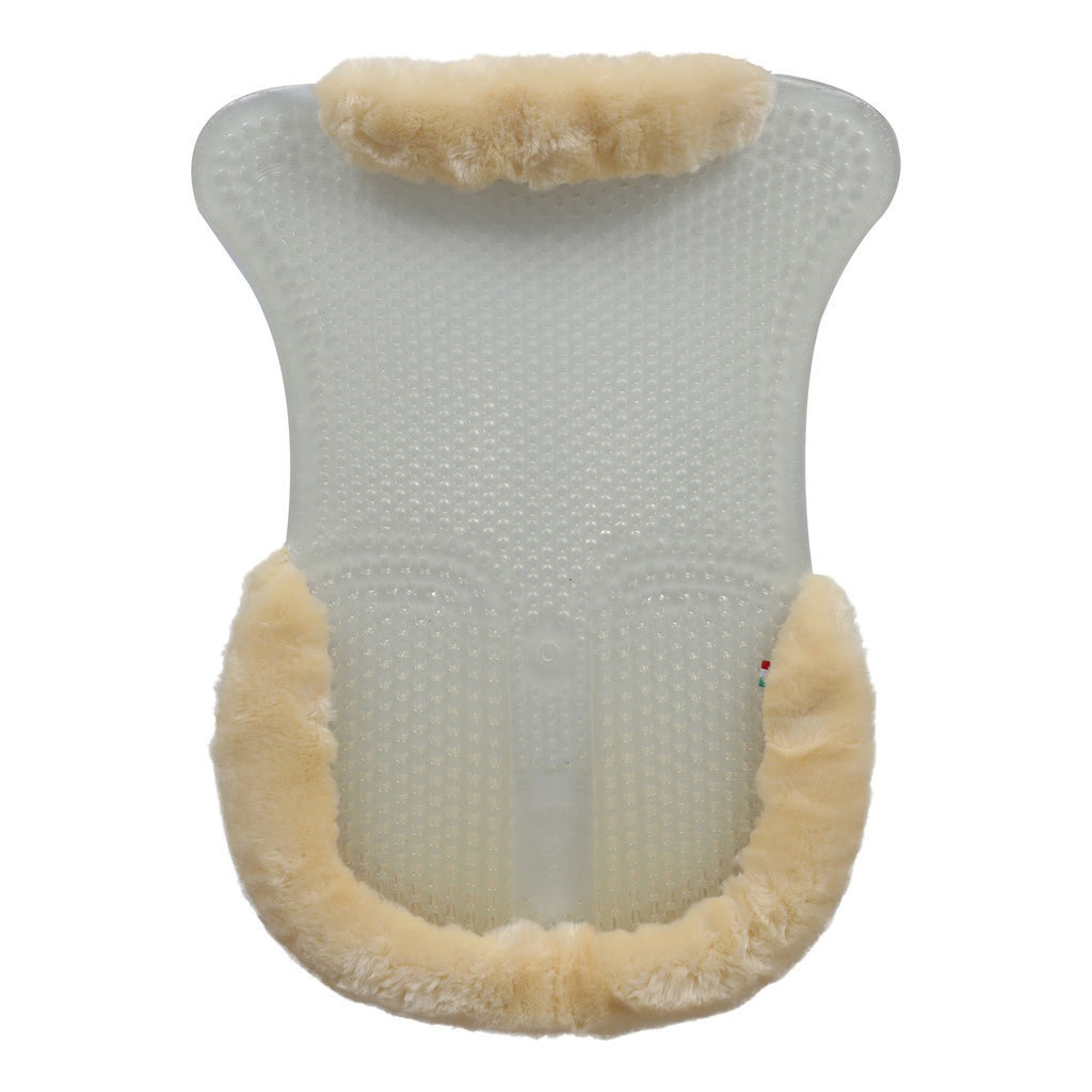 Protector Acavallo classic gel with back riser cut com pelo sintético