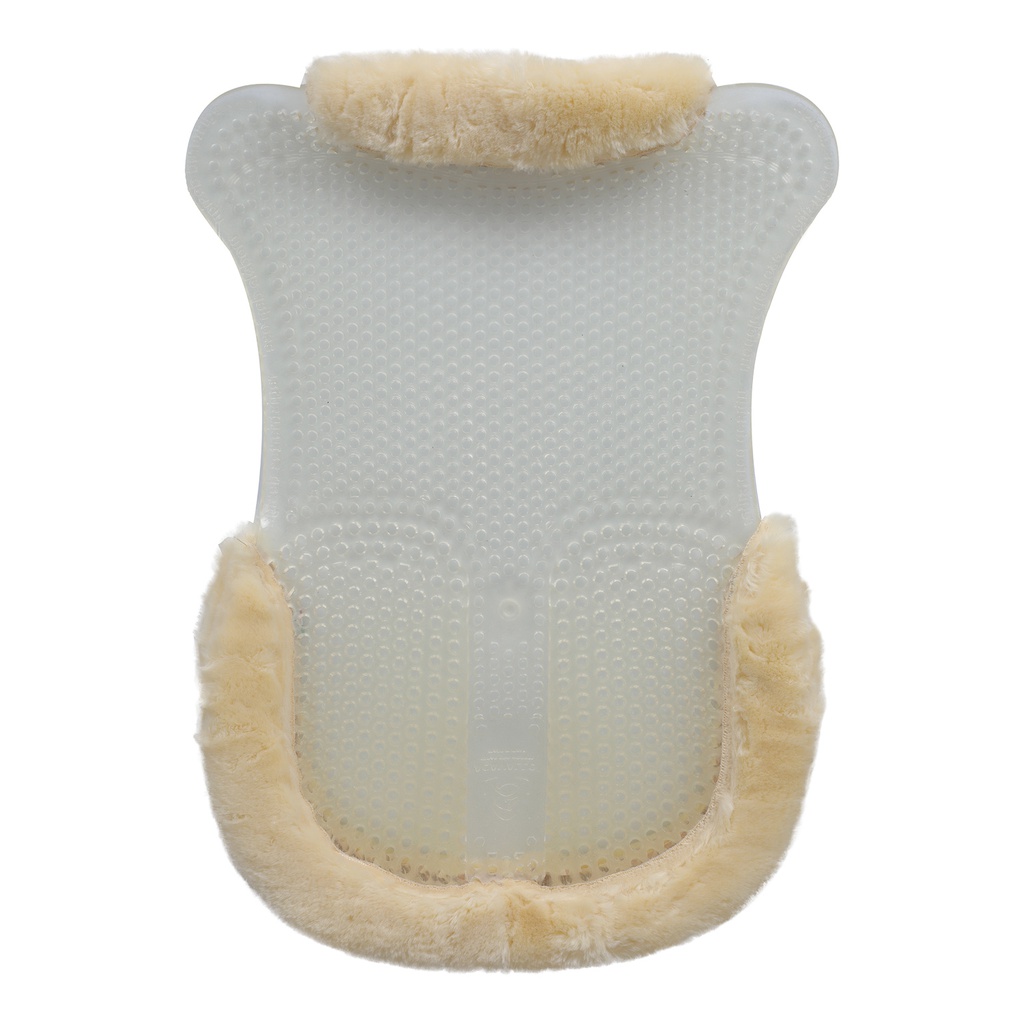 Protector Acavallo classic gel with back riser cut com pelo sintético