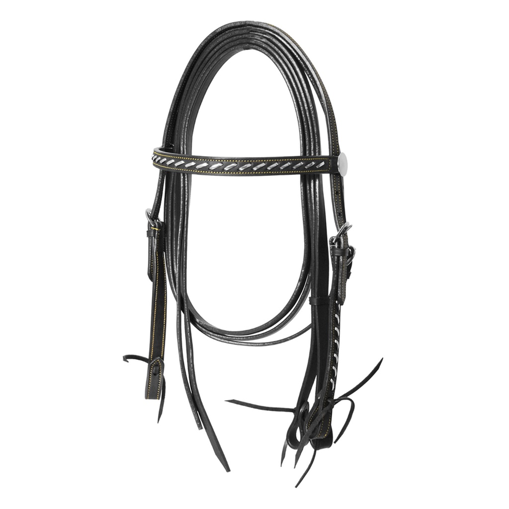 Cabeçada lakota western Prata wire com rédeas