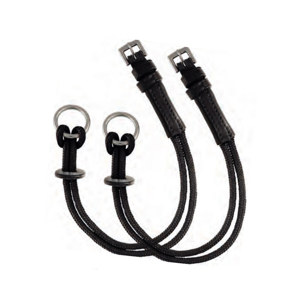 Faceiras de bridão elevador stubben preto (1 par)