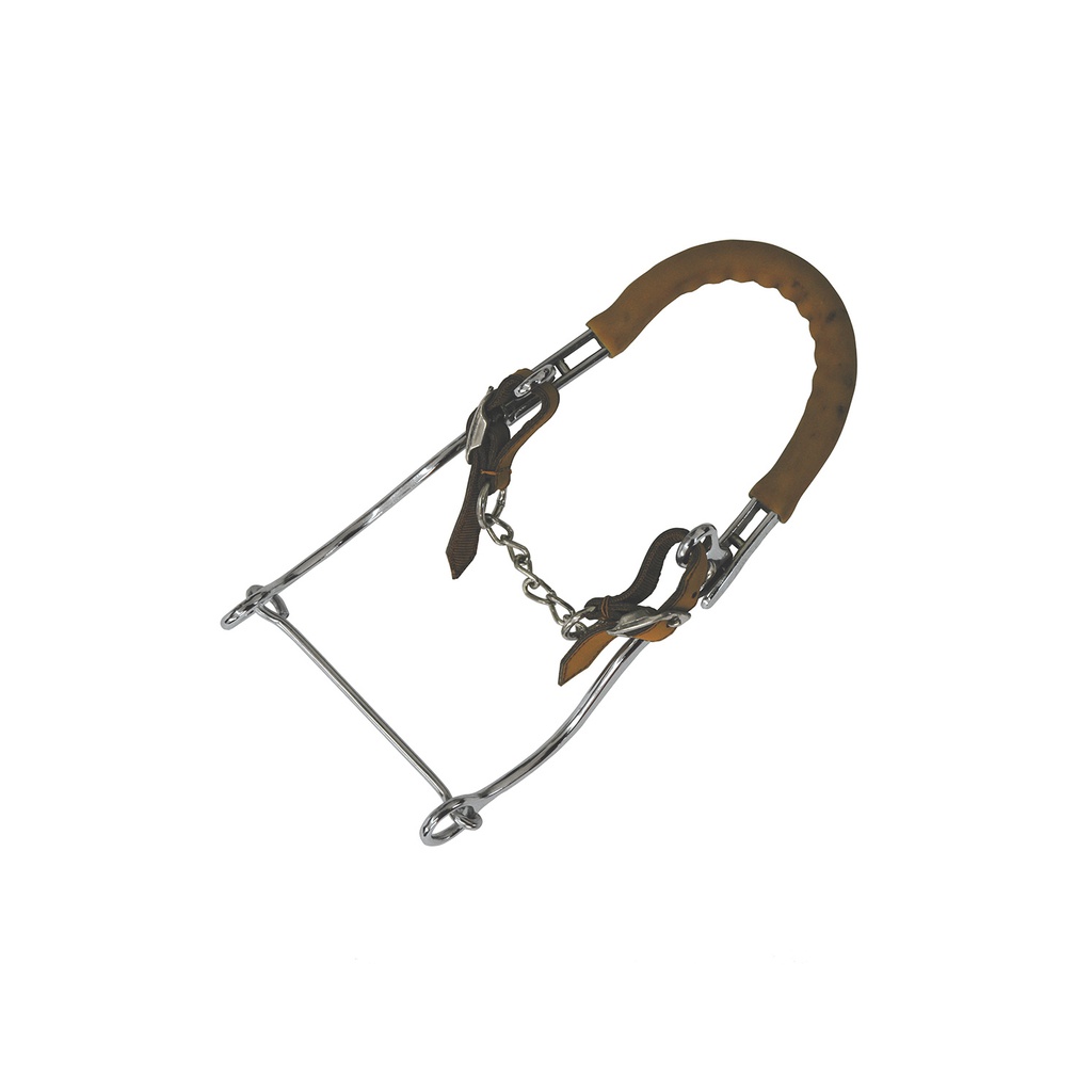 Hackamore cromado com hastes longas 
