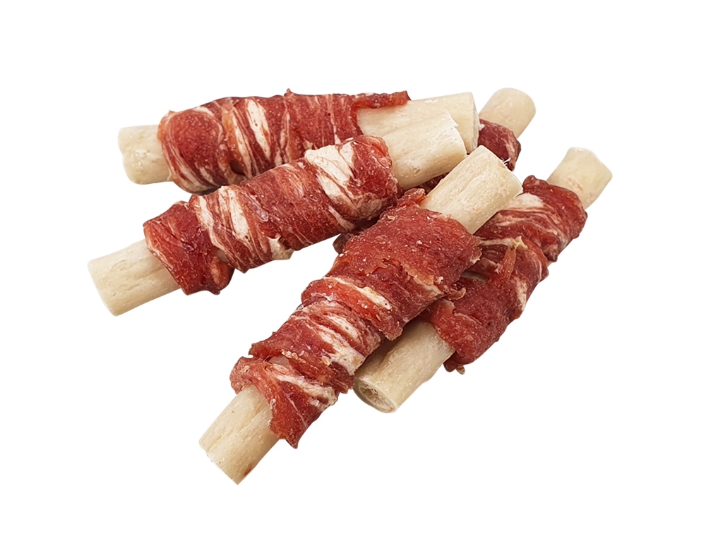 Snack MINI de barbecue  de pato e peixe