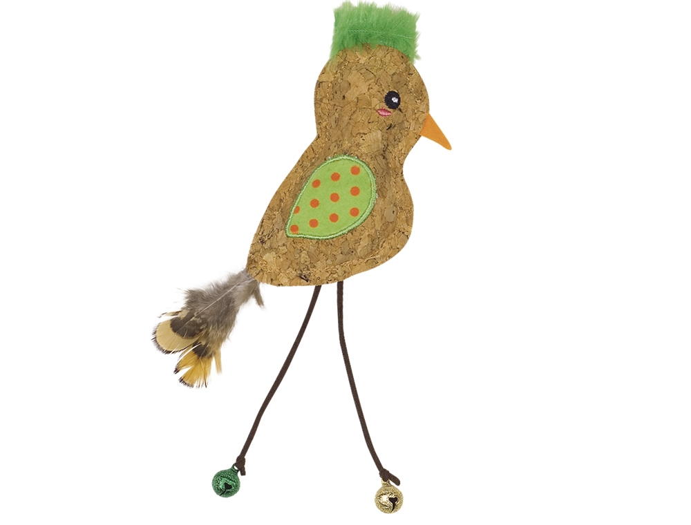 Peluche de cortiça com catnip