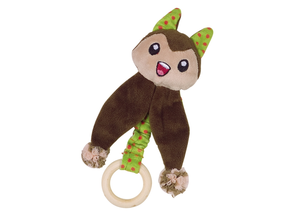 Peluche com bola madeira
