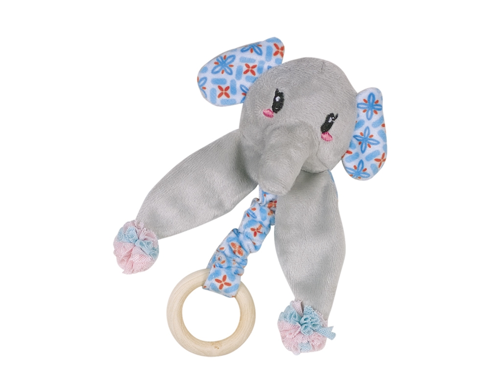 Peluche com bola madeira