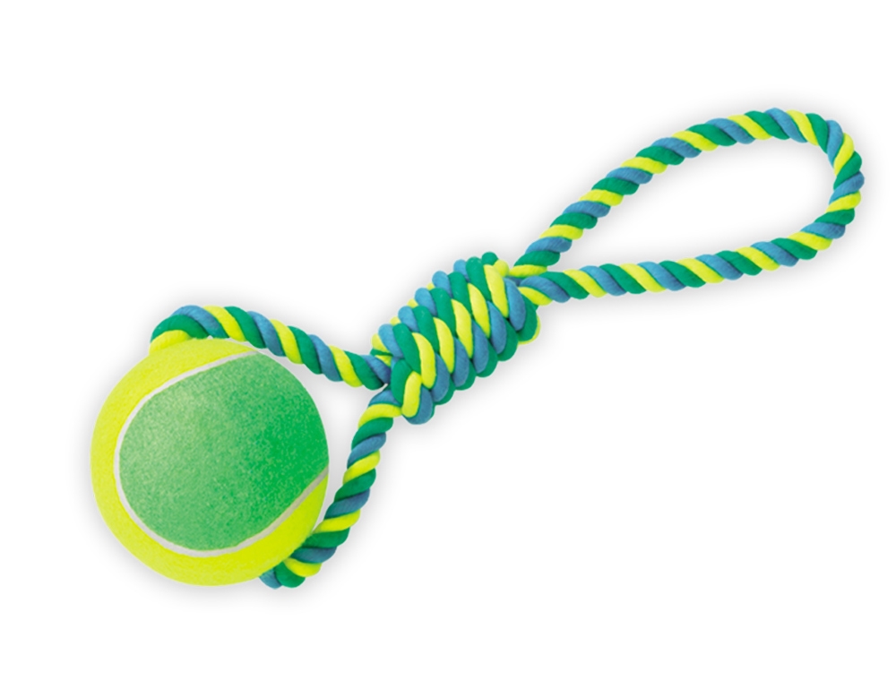 Bola de ténis com corda XXL