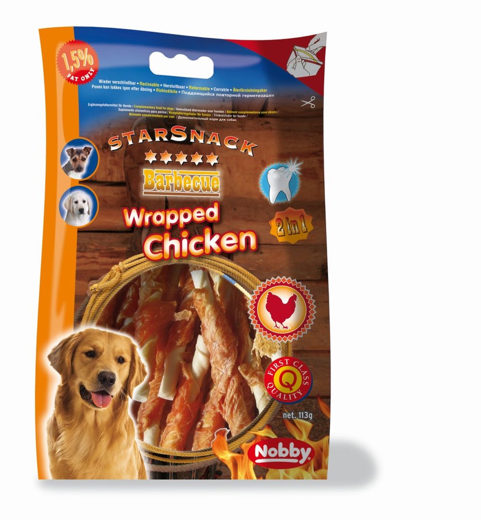 Snack Barbecue Wrapped Chicken