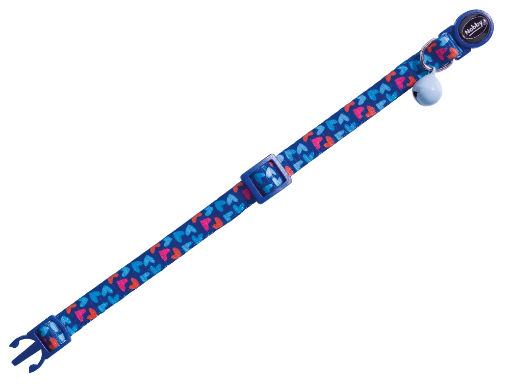 Coleira para gato"Heart Azul Escuro"