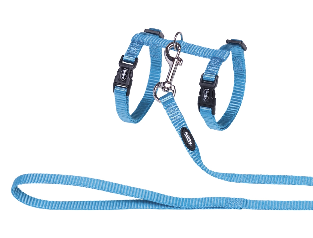 Peitoral com trela para gato 