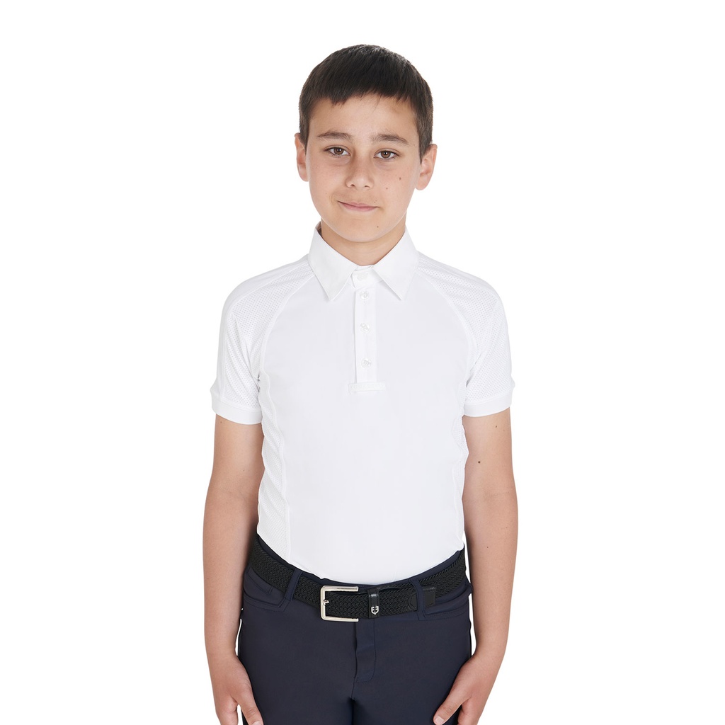 Polo Concurso Slim Fit Rapaz Equestro
