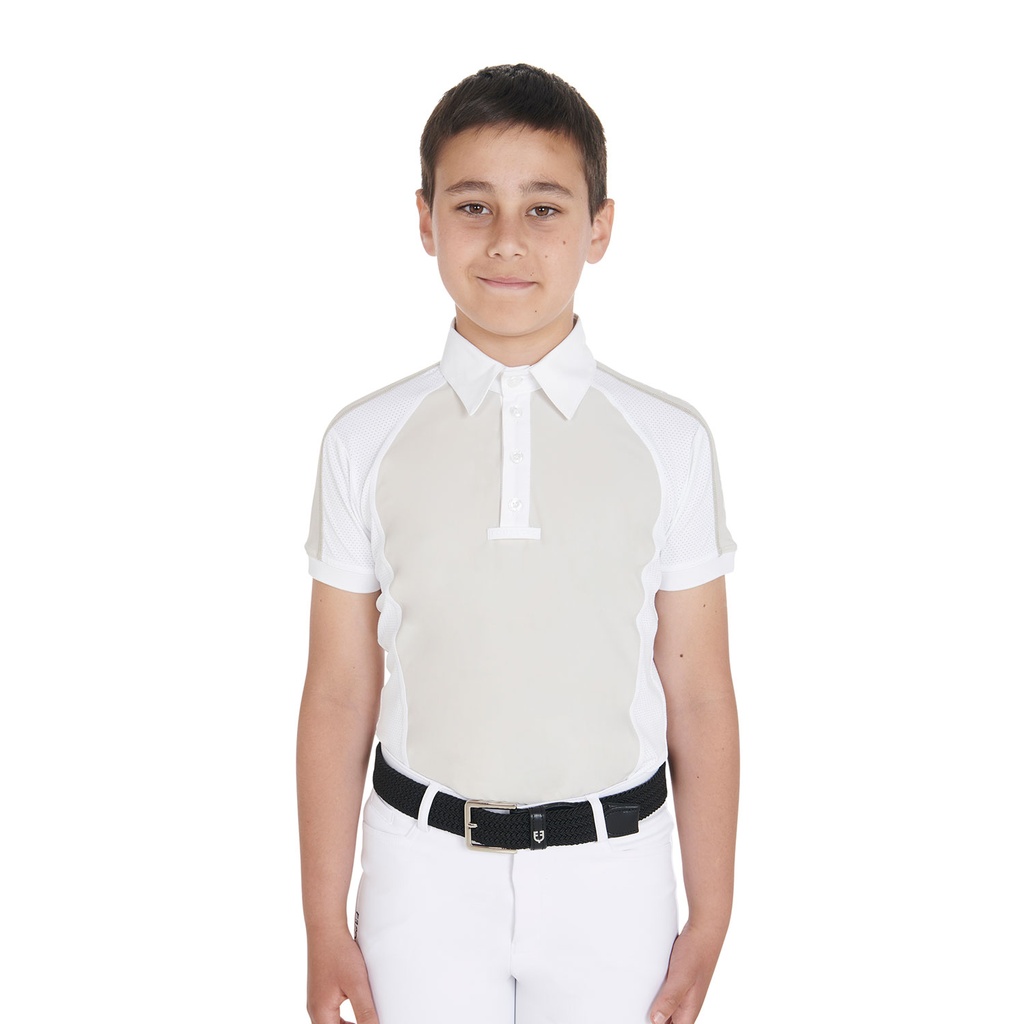 Polo Concurso Slim Fit Rapaz Equestro