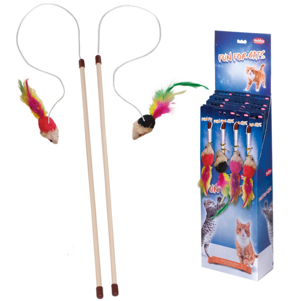 Brinquedo Peixe C/vara Pack 18 uni
