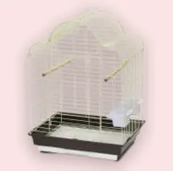 Gaiola branca para Papagaios 52X41X71.5cm