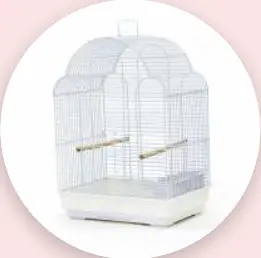 Gaiola 3 Arcos Dourada 42X30X57.5cm