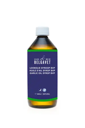 BelgaVet Lookolie, 500ml (óleo de alho puro para pombos e pássaros)