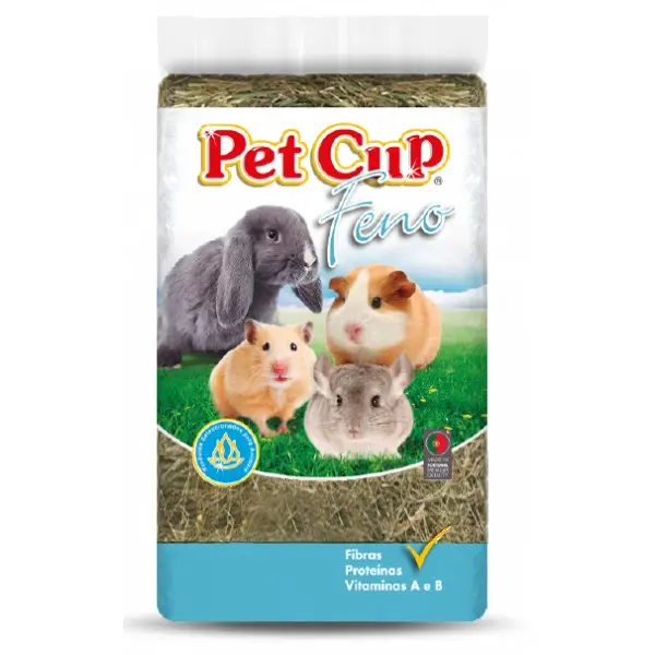 Feno p/Roedores 1 Kg PetCup