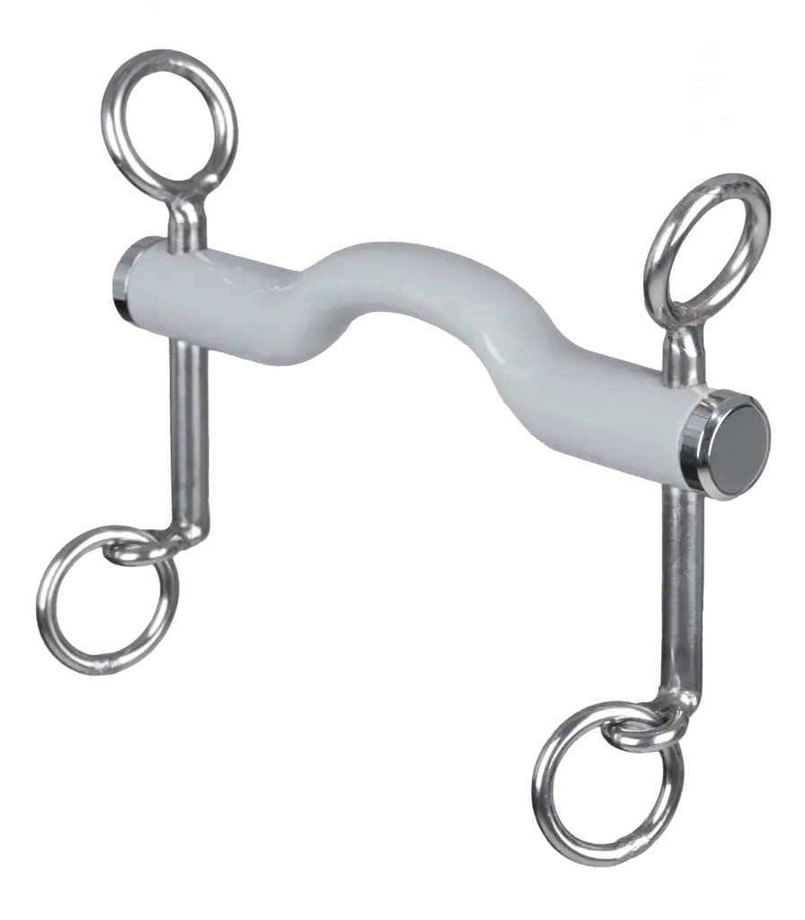 Freio Dressage, curb bit short with tongue bow bar