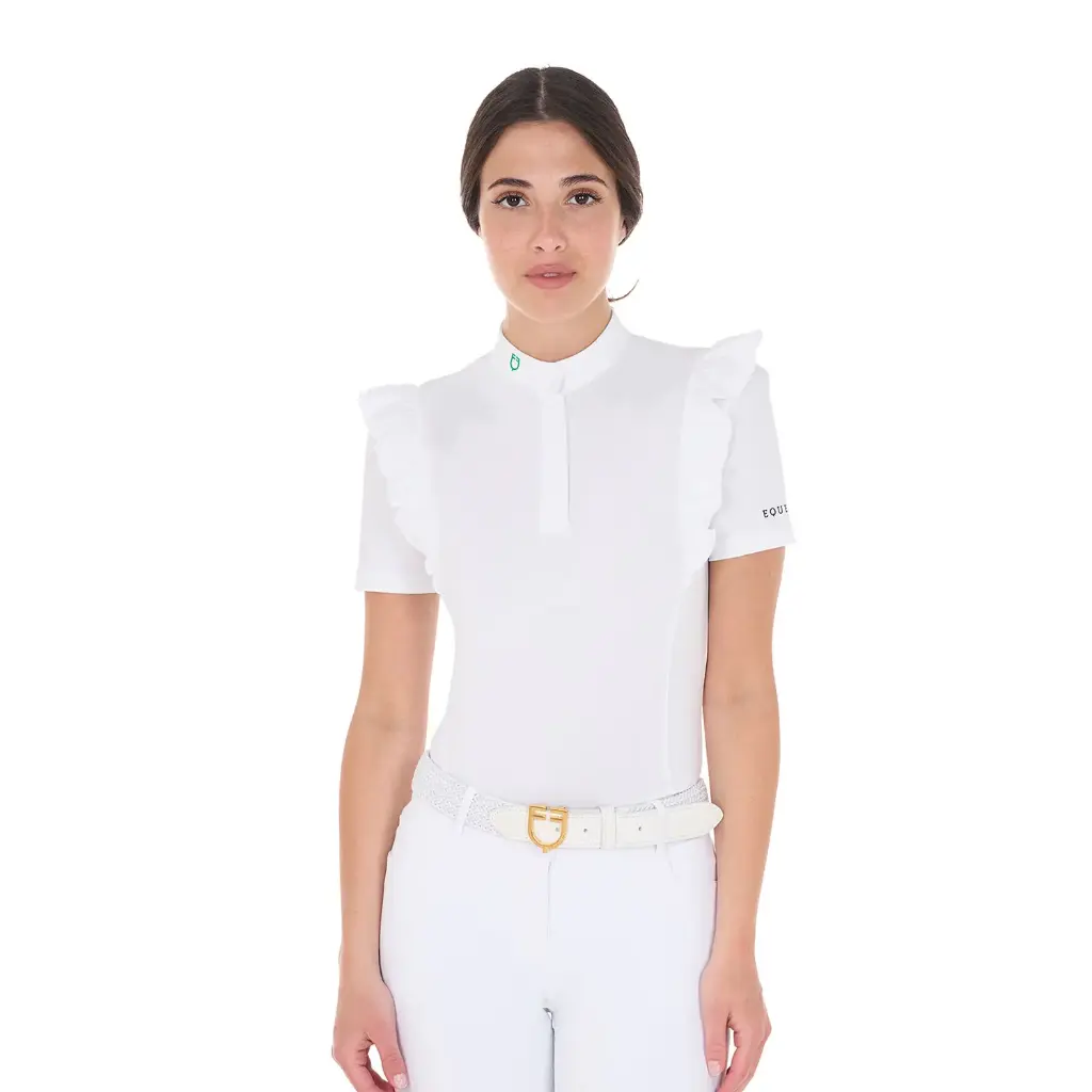 Camisa de concurso Ruffles Slim Fit Equestro 