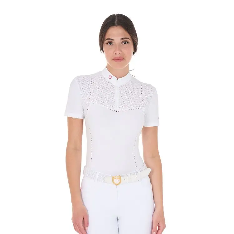 Polo de concurso Slim Fit Equestro Perfurado