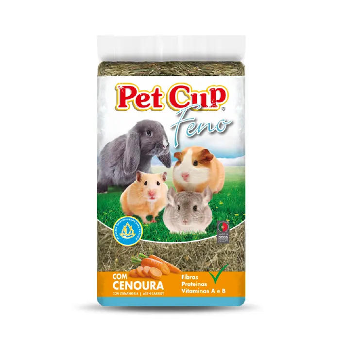 Feno Cenoura p/Roedores 0.5Kg PetCup