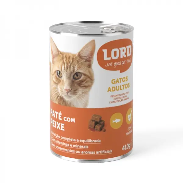 Lord Pate Gato Peixe Pedaços c/molho 410gr 