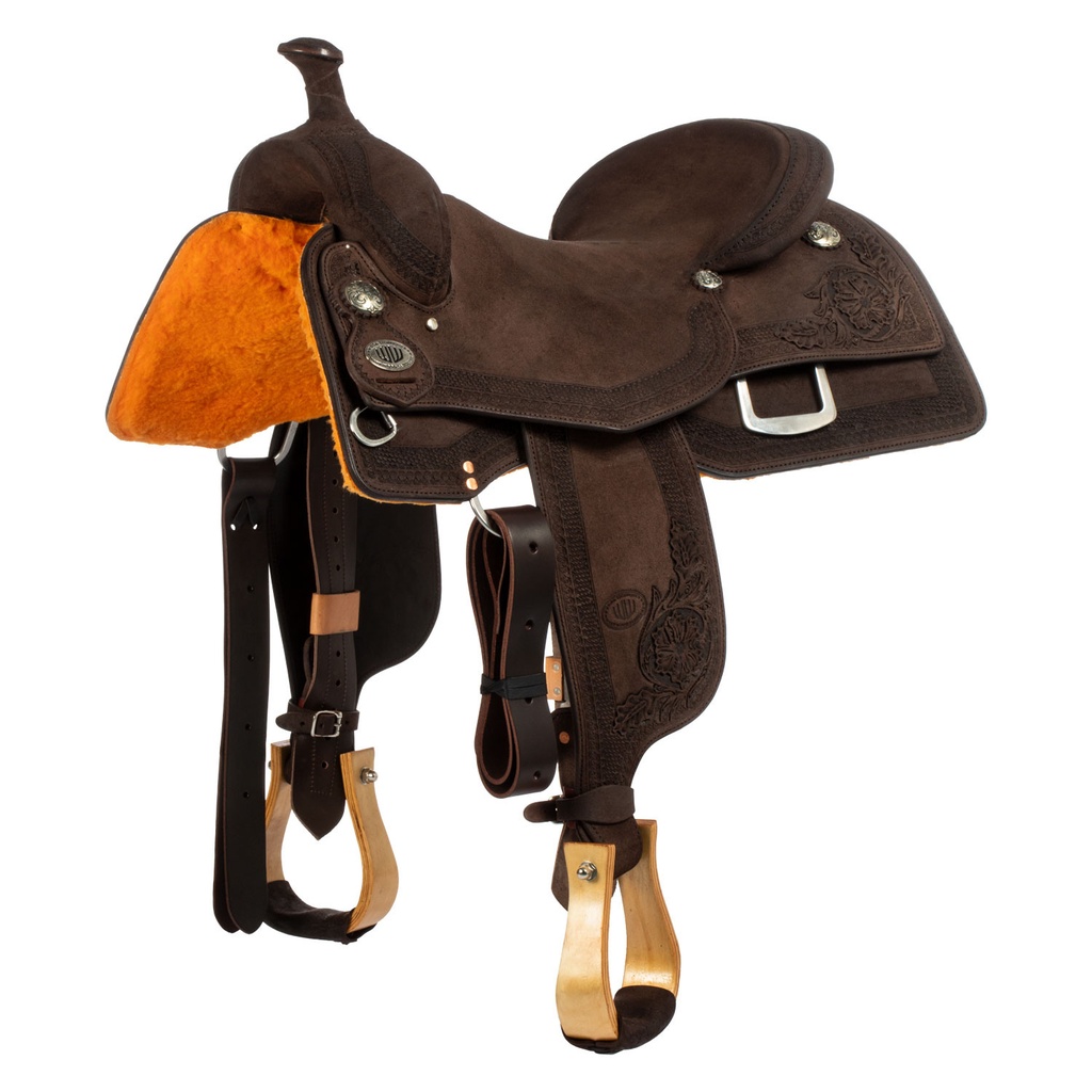 Selas Westwood classic working cow assento duro reverse marrom #FL6 borda #84