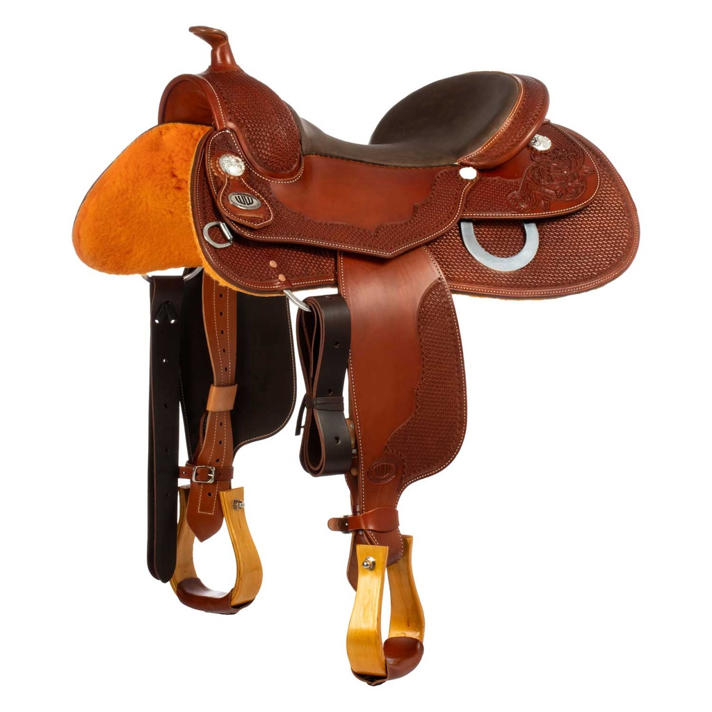 Sela Westwood clássica reining big butterfly marrom escuro