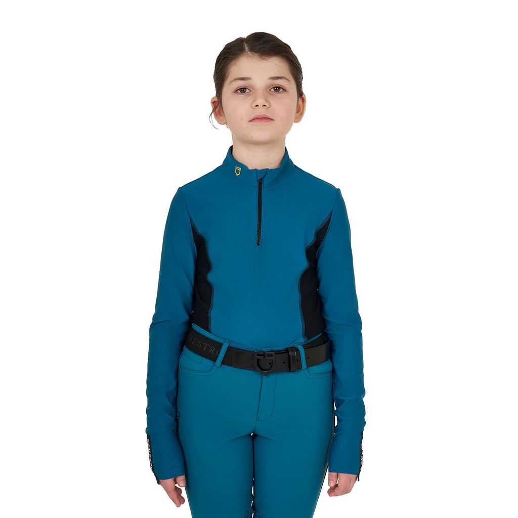 Camisa térmica de manga longa infantil para treino