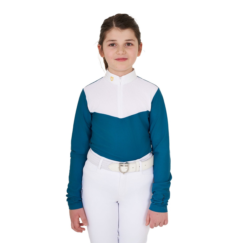 Polo de manga longa para menina