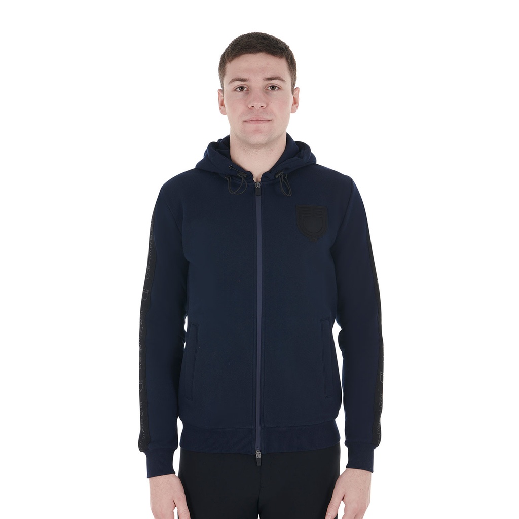 Moletom masculino com capuz e forro de fleece
