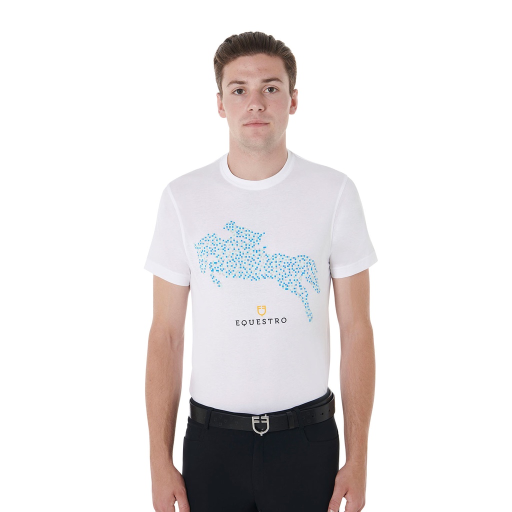 Camiseta masculina slim fit estampa Jump