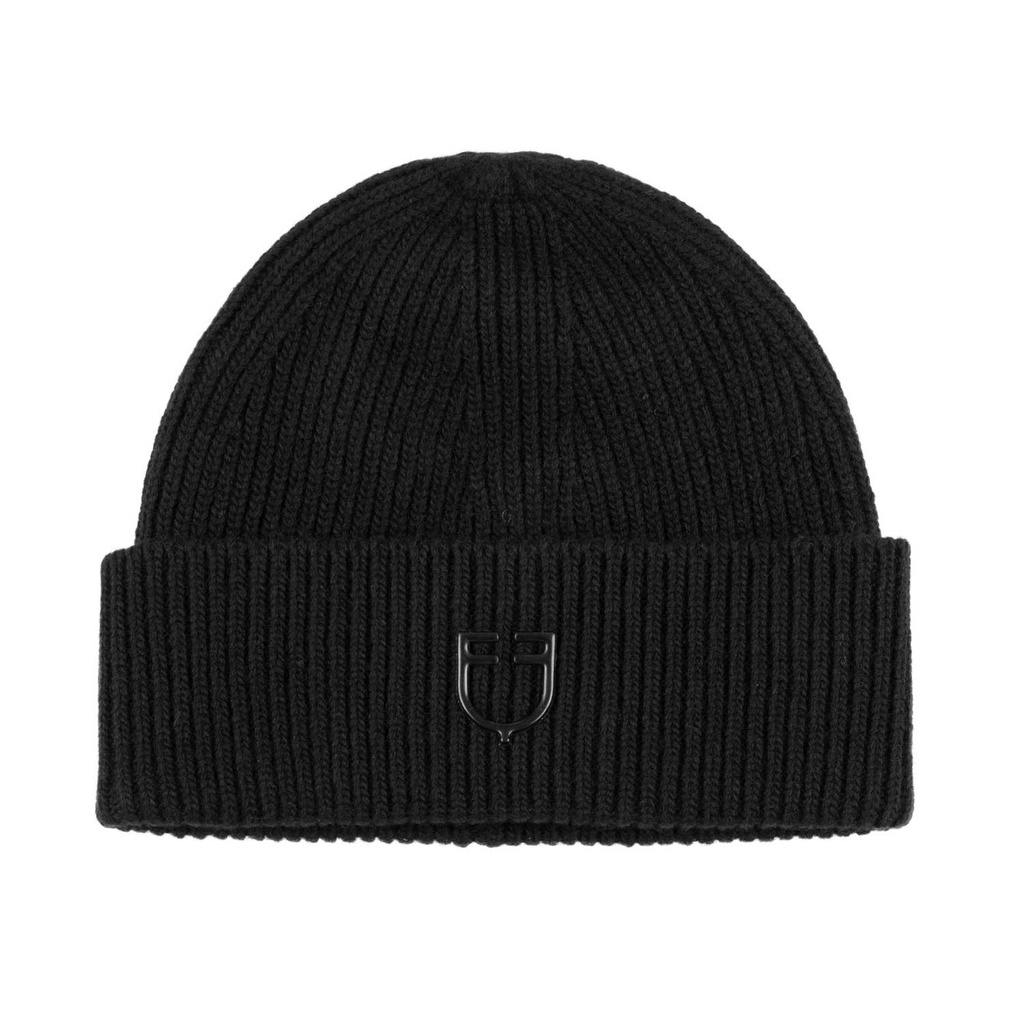 Gorro unissex de lã com padrão de tricô
