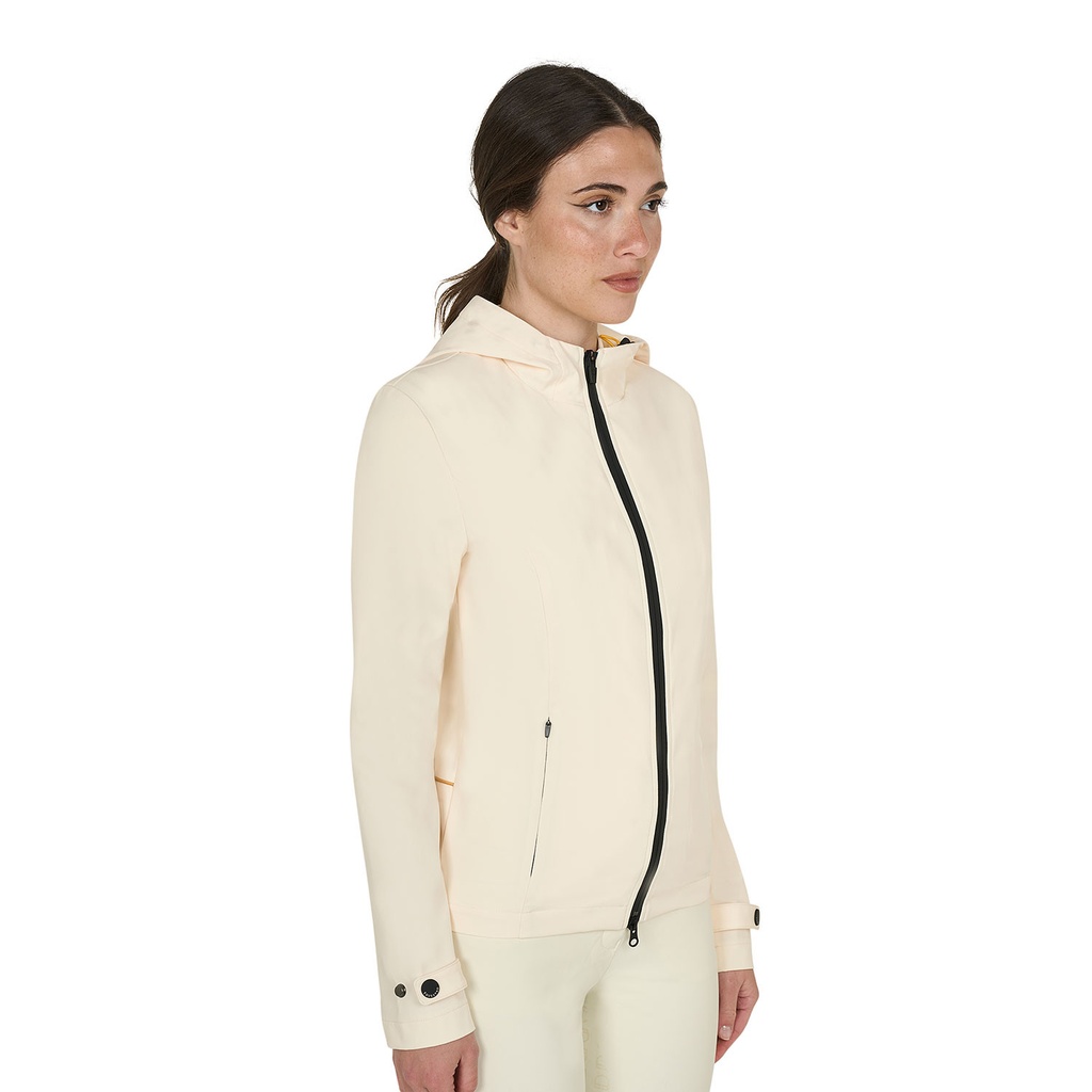Jaqueta feminina softshell slim fit zíper corta-vento
