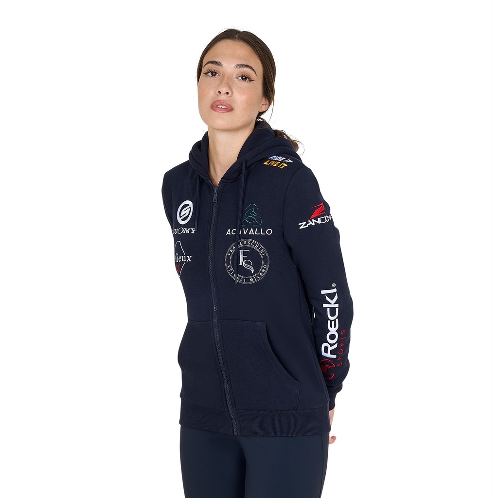 Moletom feminino multilogo design 2024